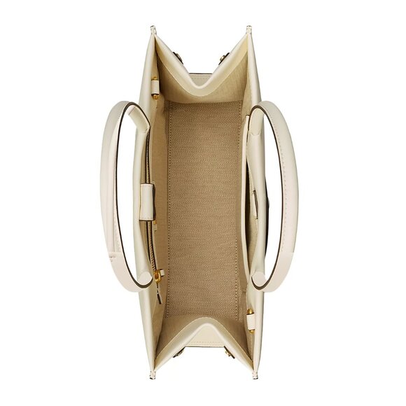 Tory Burch Small Ella Bio Tote – Warm White - Picture 4 of 9